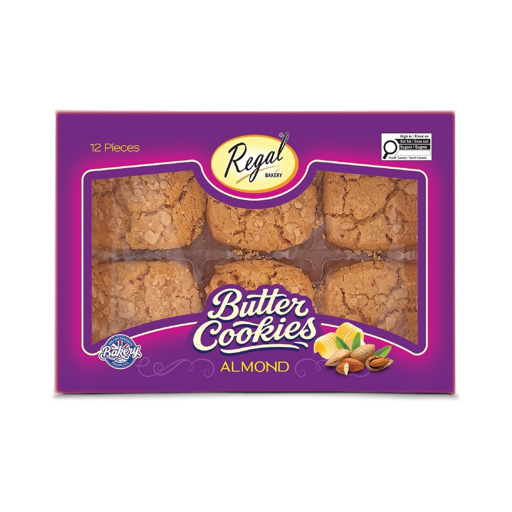 Regal butter almond cookies x 9