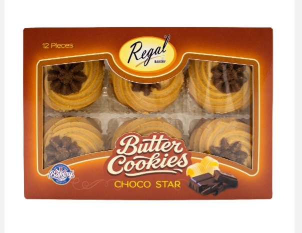Regal butter choco star cookies 12pc x 9