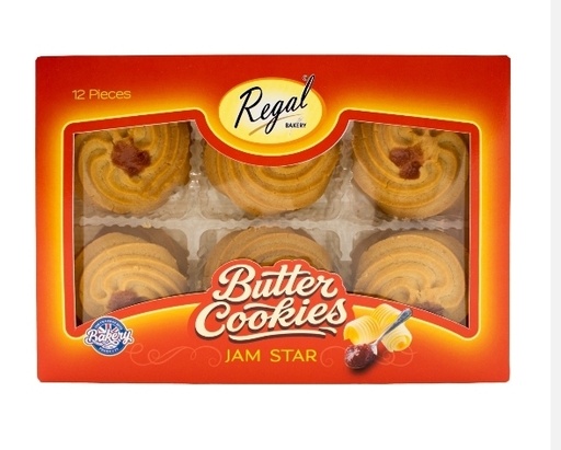 [IFT394] REGAL BUTTER JAM STAR COOKIES 12pc x9